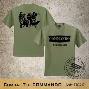 Military Tee COMMANDO (OD Green) - TTC217